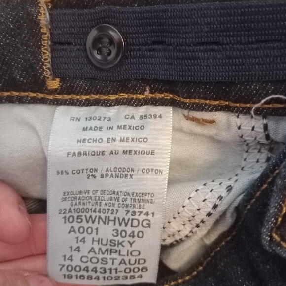 Wrangler Classic Boot Cut Boys Size 14 Husky 5 pockets - Picture 6 of 6